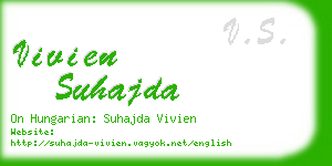 vivien suhajda business card